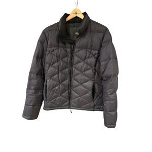 Vintage Eddie Bauer Women’s Goose Down Puffer Jacket Size L Black Quilted